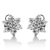 Ohrstecker 18 kt WG, 14 Brill. 3,20 ct, TW-vsi/si