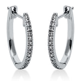 Creolen 14 kt WG, 30 Brill. 0,18 ct, TW-vsi