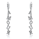 Ohrschmuck 18 kt WG, 198 Brill. 1,08 ct, TW-vsi/si