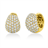 Creolen 18 kt GG, 112 Brill. 1,67 ct, TW-vsi