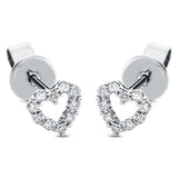 Ohrstecker 18 kt WG, 20 Brill. 0,16 ct, TW-si