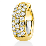 Ohrschmuck 18 kt GG+WG, Ohrmanschette, 22 Brill. 0,38 ct, TW-si
