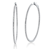 Creolen 18 kt WG, 188 Dia. 0,64 ct, TW-si
