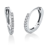 Creolen 18 kt WG, 26 Brill. 0,10 ct, TW-si