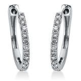 Creolen 18 kt WG, 30 Brill. 0,33 ct, TW-si