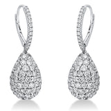 Ohrschmuck 18 kt WG, 214 Brill. 8,05 ct, TW-vsi