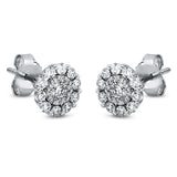 Ohrstecker 18 kt WG, 20 Brill. 0,05 ct, TW-si, 20 Brill. 0,25 ct, TW-si, 2 Brill. 0,08 ct, TW-si