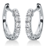 Creolen 18 kt WG, 16 Brill. 0,46 ct, TW-si