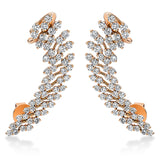 Ohrschmuck 18 kt RG, 108 Brill. 2,76 ct, TW-si