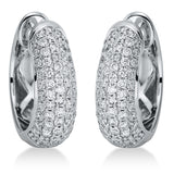 Creolen 18 kt WG, 124 Brill. 0,72 ct, TW-si