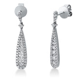 Ohrschmuck 18 kt WG, 78 Brill. 0,94 ct, TW-si