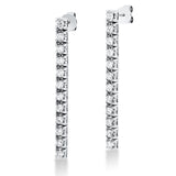 Ohrschmuck 18 kt WG, 24 Brill. 1,00 ct, TW-si