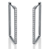 Creolen 18 kt WG, 44 Brill. 0,27 ct, TW-si