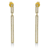 Ohrschmuck 18 kt GG, 180 Dia. 0,37 ct, W-si