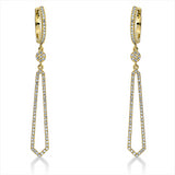 Ohrschmuck 18 kt GG, 152 Dia. 0,46 ct, W-si