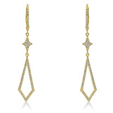 Ohrschmuck 18 kt GG, 144 Dia. 0,34 ct, W-si