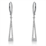 Ohrschmuck 18 kt WG, 128 Dia. 0,30 ct, W-si