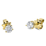 Ohrstecker 18 kt GG, 2 Brill. 0,37 ct, TW-si