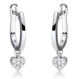 Ohrschmuck 18 kt WG, 12 Brill. 0,08 ct, TW-si