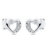 Ohrstecker 18 kt WG, 4 Brill. 0,08 ct, TW-si