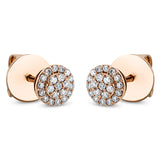 Ohrstecker 18 kt RG, 42 Brill. 0,20 ct, TW-si