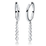 Ohrschmuck 18 kt WG, 10 Brill. 0,50 ct, TW-si