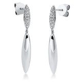 Ohrschmuck 18 kt WG, 8 Brill. 0,09 ct, TW-si, 28 Brill. 0,23 ct, TW-si