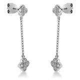 Ohrschmuck 18 kt WG, 8 Brill. 0,13 ct, TW-si, 8 Brill. 0,24 ct, TW-si, 4 Brill. 0,02 ct, TW-si
