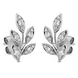 Ohrstecker 18 kt WG, 30 Brill. 0,60 ct, TW-si