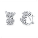 Ohrschmuck 18 kt WG, 140 Brill. 1,38 ct, TW-vsi