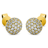 Ohrstecker 18 kt GG, 74 Brill. 0,73 ct, TW-vsi
