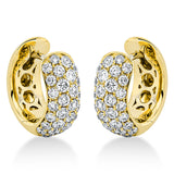 Creolen 18 kt GG, 60 Brill. 0,84 ct, TW-si