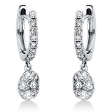 Ohrschmuck 18 kt WG, 16 Brill. 0,19 ct, TW-si, 8 Brill. 0,36 ct, TW-si, 12 Brill. 0,05 ct, TW-si