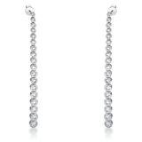 Ohrschmuck 18 kt WG, 8 Brill. 0,80 ct, W-si, 24 Brill. 1,04 ct, W-si, 4 Brill. 0,56 ct, W-si