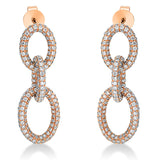 Ohrschmuck 18 kt RG, 712 Brill. 2,09 ct