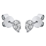 Ohrstecker 18 kt WG, 6 Brill. 0,14 ct, TW-pi, 2 Princ. 0,05 ct, TW-si, 4 Brill. 0,01 ct, TW-pi