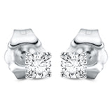 Ohrstecker 18 kt WG, 2 Brill. 0,18 ct, TW-si