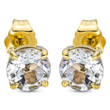 Ohrstecker 18 kt GG, 2 Amethyste 1,50 ct grün