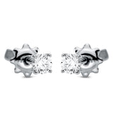 Ohrstecker 18 kt WG, 2 Brill. 0,20 ct, TW-si