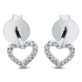 Ohrstecker 18 kt WG, 32 Brill. 0,11 ct, TW-si