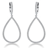 Ohrschmuck 18 kt WG, 132 Brill. 0,38 ct, TW-si