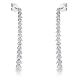 Ohrschmuck 18 kt WG, 10 Brill. 0,87 ct, TW-si, 6 Brill. 1,00 ct, TW-si, 2 Brill. 0,43 ct, TW-si, 12 Brill. 0,66 ct, TW-si