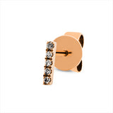 Ohrstecker 18 kt RG, 5 Dia. 0,02 ct, W-si