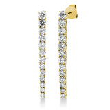 Ohrschmuck 18 kt GG, 26 Brill. 1,30 ct, W-si