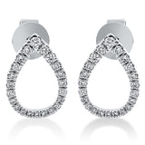 Ohrstecker 18 kt WG, 8 Brill. 0,08 ct, TW-si, 2 Brill. 0,03 ct, TW-si, 34 Brill. 0,13 ct, TW-si