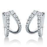 Creolen 18 kt WG, 40 Brill. 0,38 ct, TW-si