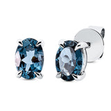 Ohrstecker 18 kt WG, 2 Topase 1,70 ct Lond. blue