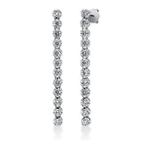 Ohrschmuck 18 kt WG, 24 Brill. 1,00 ct, W-si