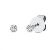 Ohrstecker 18 kt WG, 2 Brill. 0,10 ct, TW-vsi