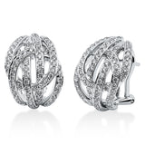 Ohrschmuck 18 kt WG, 134 Brill. 1,11 ct, TW-vsi